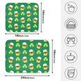 thumbnail image 2 of Ryvnso Skull and Clover Dish Drying Mat for Kitchen Countertop 16x18 Small Dish Pad Drainer Rack Dish Sink Mats, 2 of 7
