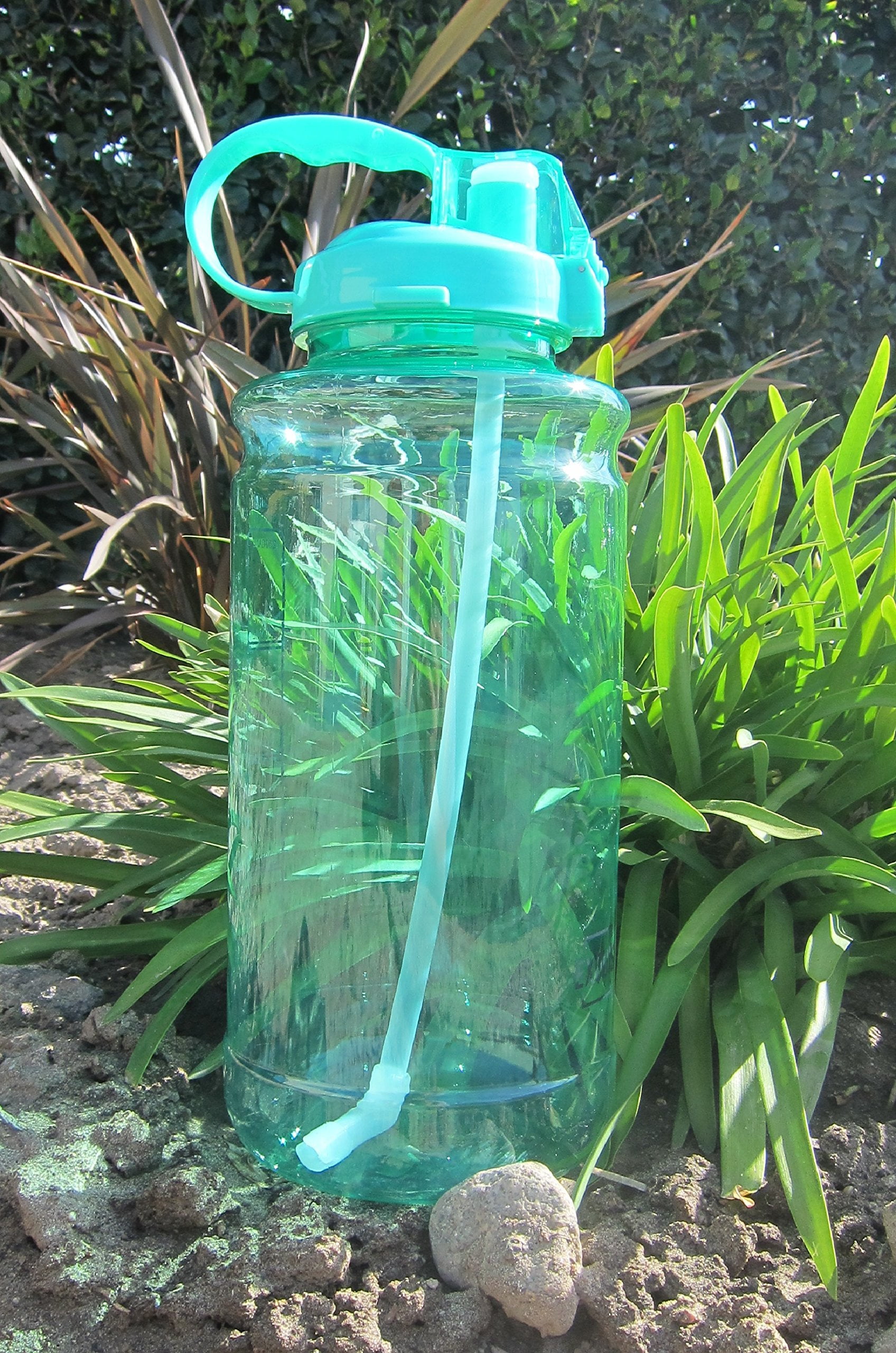 Yoga Gourmet Home 101oz 3000ml Large Outdoor Water Bottle w//Handle /& Straw and Camping Leak Proof Push Button Lid Running BPA Free Tritan Plastic Cycling Eco-Friendly for Gym