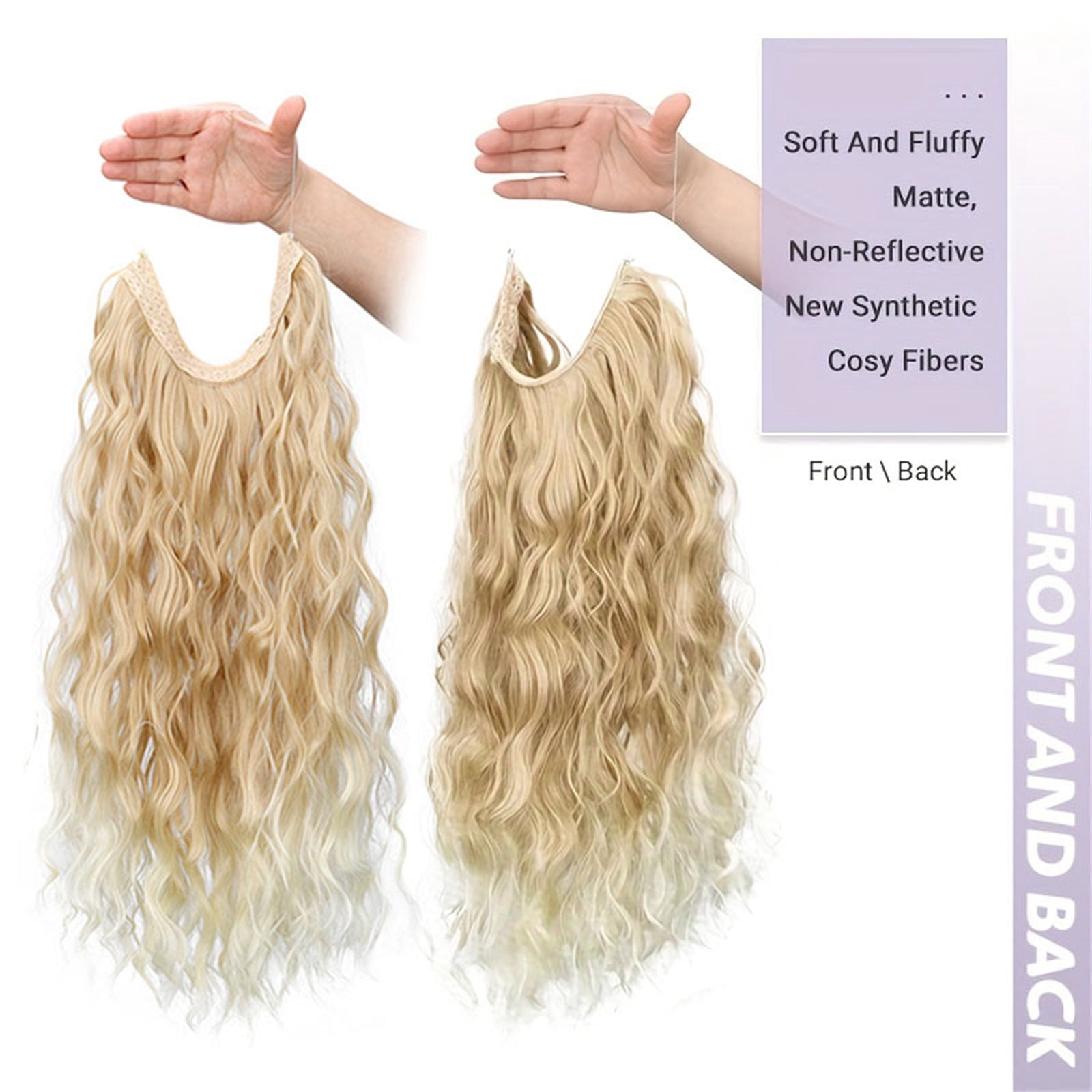Invisible Wire 18 In Halo Hair Extensions, Hair Extensions  display picture 1