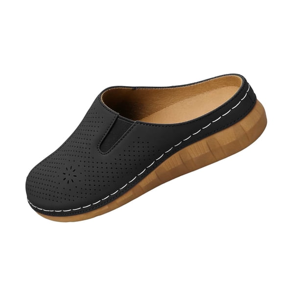 Iyufng Women's Closed-toe Wedge Sandals Summer Casual Outdoor Beach Shoes