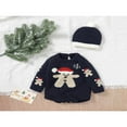 thumbnail image 2 of Bébé bébé 2PCS Noël Tenues Manches Longues Tricot Romper + Bonnet Ensemble, 2 of 9