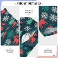 thumbnail image 4 of joogoo Elk Tree Snowflakes Reindeer Pajama Pants Pj Bottoms Sleepwear Lounge M, 4 of 9