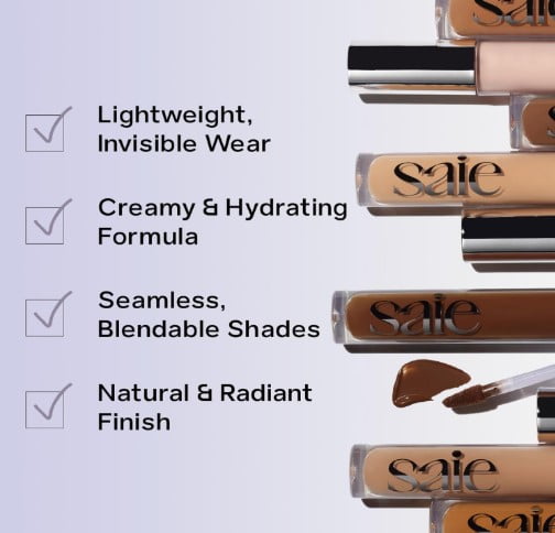 Saie Hydrabeam, 0.2oz Brightening & Hydrating Under Eye Concealer - HB Five