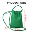 thumbnail image 2 of Nuevo bolso para teléfono móvil de Pu, bolso Xiaofu, bolso tipo cubo colgado al hombro, bolso con cordón Simple, 2 of 5