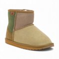 thumbnail image 2 of Emu Australia Little Kids Wallaby Mini Patchwork Chestnut Booties K13105.CHES<span> - </span>12K (Unisex), 2 of 4