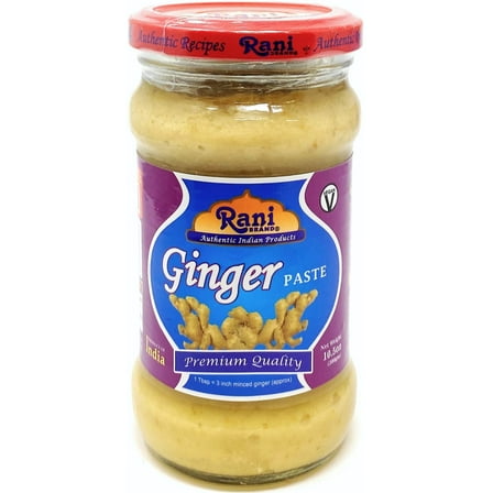 Rani Ginger Cooking Paste 10.5oz (300g) Glass Jar ~ Vegan | Gluten Free | NON-GMO | No Colors | Indian Origin