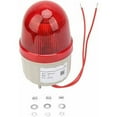 thumbnail image 2 of Luz de señal estroboscópica de 220V CA, perno triangular, luces de advertencia LED rojas fijas, diámetro de 75mm para talleres, barricadas, grúas torre, 2 of 4