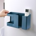 thumbnail image 4 of Sywqhk Organizador de carga de teléfono Estante de control remoto sin perforaciones montado en la pared (Azul) Sywqhk Para estrenar, 4 of 8