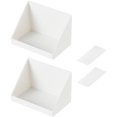 thumbnail image 1 of Miangastore Boîte à Cosmétiques Murale Design Simple Blanc 2 Ensembles 4.7x3.3in, 1 of 8