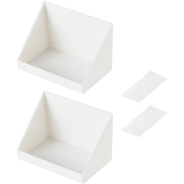 GOOHOCHY 2 juegos de estantes de almacenamiento de pared para baño, estantes de almacenamiento sin perforaciones, soportes para artículos diversos de baño