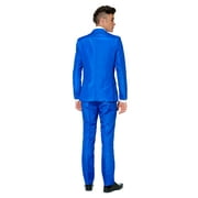 Suitmeister Mens Solid Blue Color Suit