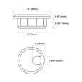 thumbnail image 2 of Rok Hardware 5 Pack of 3" (76mm) Round Computer Desk Table Port Wire Cable Cord Organizer Hole Cover Grommet ROKRG3BLK (Black), 2 of 4