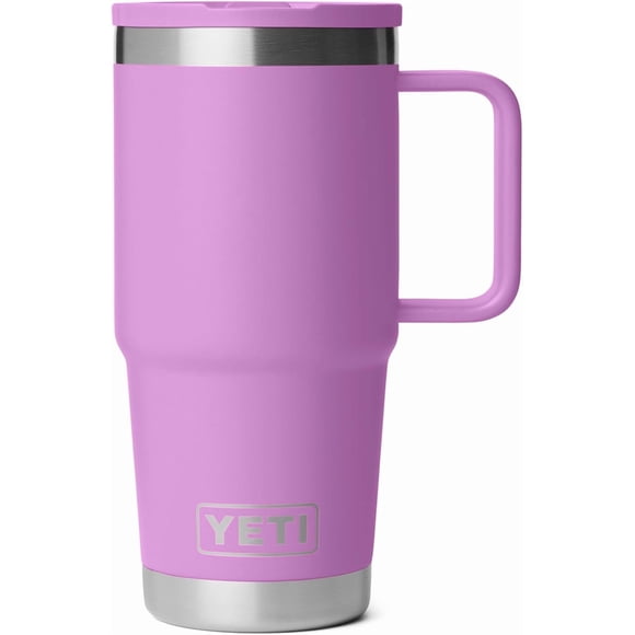 Rambler 20 oz Travel Mug with Flip Straw Lid – Stainless Steel, Vacuum Insulated, Leakproof, Cup Holder Friendly, Desert Bloom