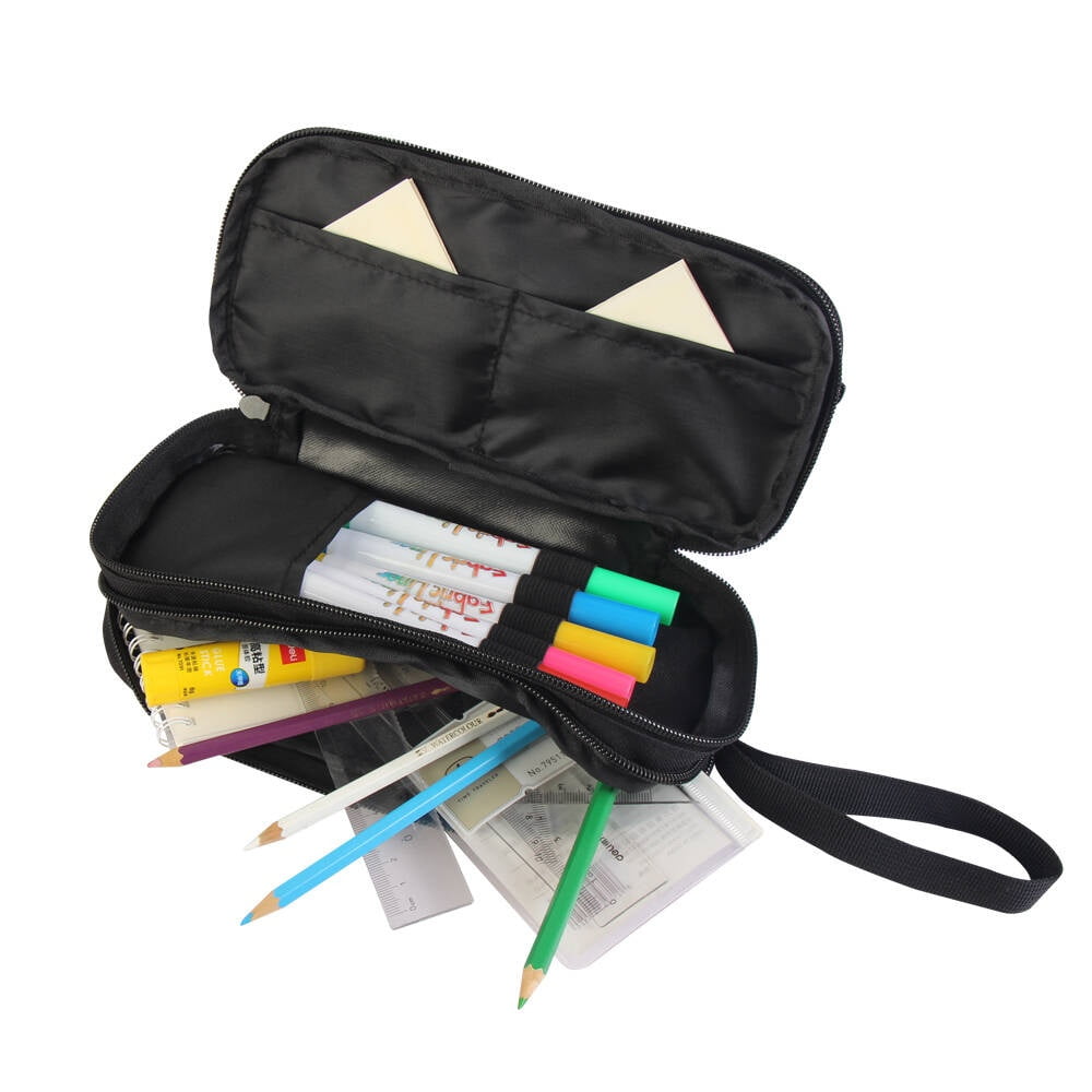 5 pcs Sublimation Blank Polyester Pencil Cases Hand-held Pencil Cases Suitable for Students To Use For Heat Transfer Print(red)