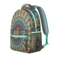 thumbnail image 2 of Ethnic Tribal Pattern Multifunctional Backpack, Waterproof and Wear-Resistant, Adjustable Strap Backpack with Large Capacity, Artistic Bohemian Style School Bag for Student and Student, 2 of 4
