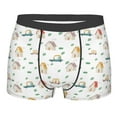 thumbnail image 4 of Goofa Cartoon House Printed Men's Boxer Briefs Underwear, Moisture-Wicking Underwear, Trunk,Soft and Breathable Cotton Underwear-Small, 4 of 9