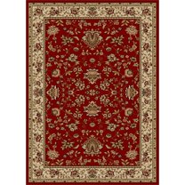 Radici Usa Como Area Rug 1597 Red Italian Bordered 9' 10" x 12' 10" Rectangle