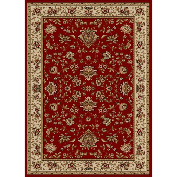 Radici Usa Como Area Rug 1597 Red Italian Bordered 9' 10" x 12' 10" Rectangle