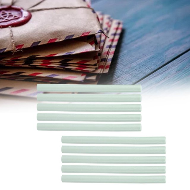 YSTINNG 10Pcs Sealing Wax Sticks MultiColor Small Round Stamp Tools for DIY Invitations Cards Envelopes B311-1045