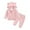 Pink, variant on Mercatoo Toddler Baby Girls 2PCS Zip-Up Hooded 𝐓racksuit Kids Hoody Top & Sweatpants I𝐧fant Sweatsuit with Ear Fall Outfits Set