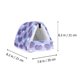 thumbnail image 4 of Hamster Accessories Pet Bed Nest Round Shape Purple Color 21x20cm Warm 1Set, 4 of 4