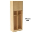 thumbnail image 4 of ID Systems 84" High Double Locker Storage with Upper & Lower Secured Storage-30" D x 18" W x 84" H, 4 of 4