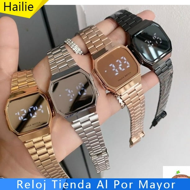 pantalla tactil casio vintage reloj unisex hombres mujeres estudiante nino accesorios estilo relojes Gao Jiahui unisex Walmart en linea