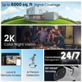 thumbnail image 4 of 3MP WiFi Security Camera System with Audio, ZOSI 2K Wireless Security Camera System 1TB, 3MP Spotlight WiFi Security Camera Outdoor, Color Night Vision, 24/7 Recording, Home Business Security, 4 of 14