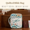 thumbnail image 7 of Xixirimido Quilted Bible Cover Bible Case for Women, Large Bible Carrying Case with Handle, Bible Study Supplies & Christian Gift for Women, Boho Mandala Dragonfly, 7 of 7