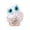 White, variant on Dserhfy Natural Crystal Owl Figurine Handmade Resin Owl Statue Filled with Crystal Stones Tabletop Owl Ornament for Home Office Car Decor Reiki Healing