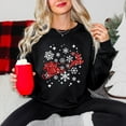 thumbnail image 5 of Santa Sleigh Glitter - Women's Sweatshirt, 5 of 11