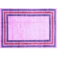 thumbnail image 1 of Ahgly Company Indoor Rectangle Abstract Purple Modern Area Rugs, 7' x 10', 1 of 4