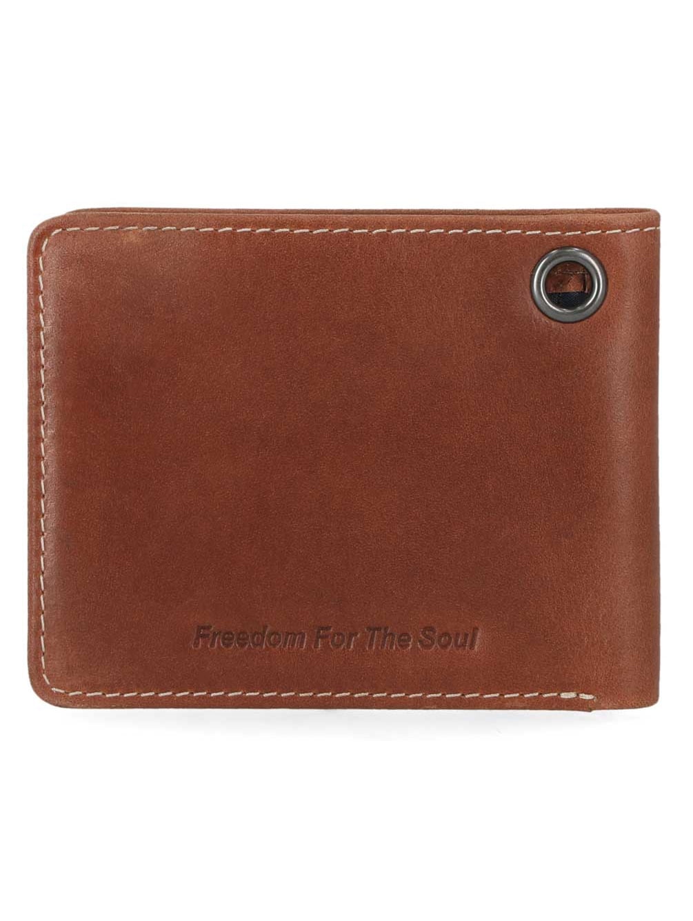 Harley-Davidson Men's Embossed Willie G Skull Bi-Fold Leather Wallet - Brown, Harley Davidson