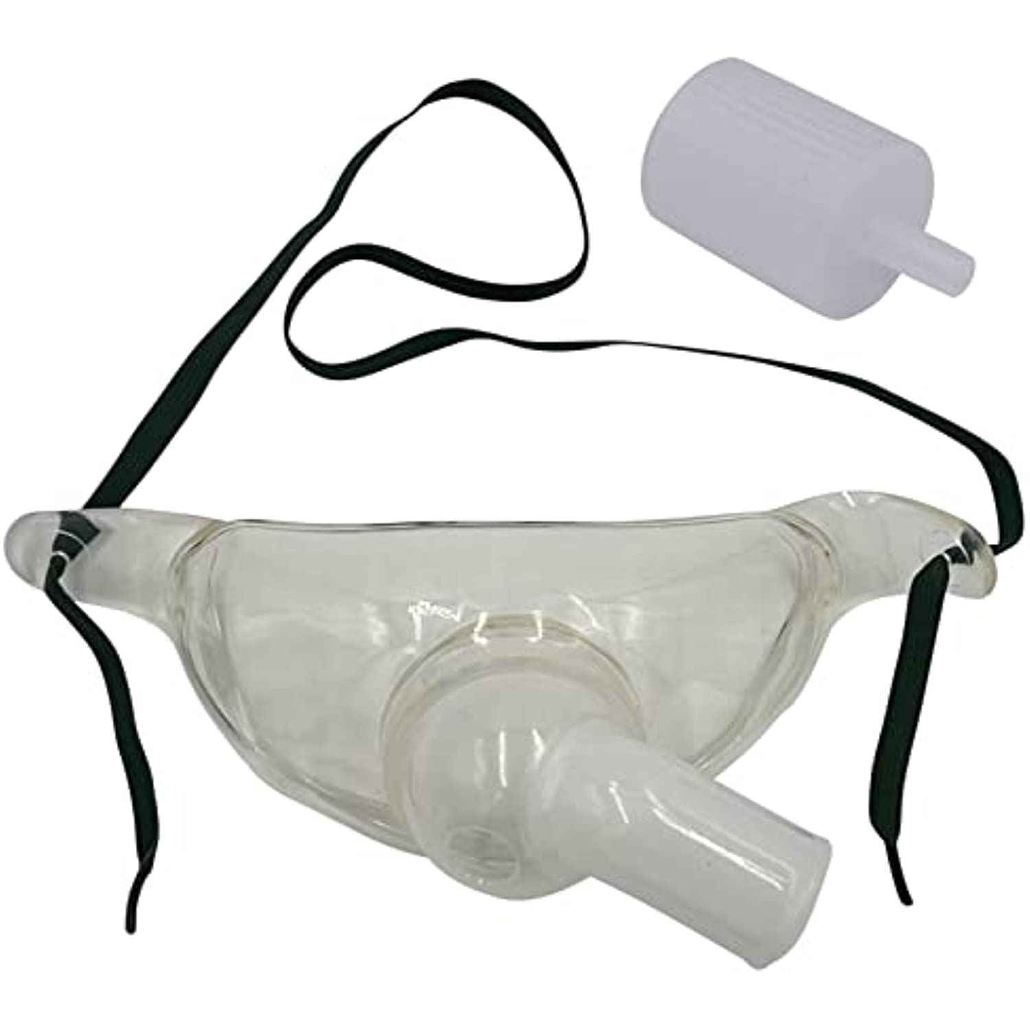 5pk Adult Oxygen Tracheostomy Collar Mask w/Swivel Connector & Tubing