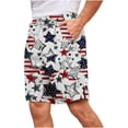 thumbnail image 5 of Xuniizn Mens Shorts USA Flag 250th Anniversary Festival Printed Shorts 4th of July Independence Day Casual Holiday Shorts, S-2XL, 5 of 6