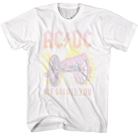 AC/DC Flame Cannon White T-Shirt