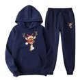 thumbnail image 1 of TIMIFIS Survêtement pour Hommes 2 Pcs à Capuche Ensemble de Sport Décontracté pour Course Jogging - Automne, 1 of 8