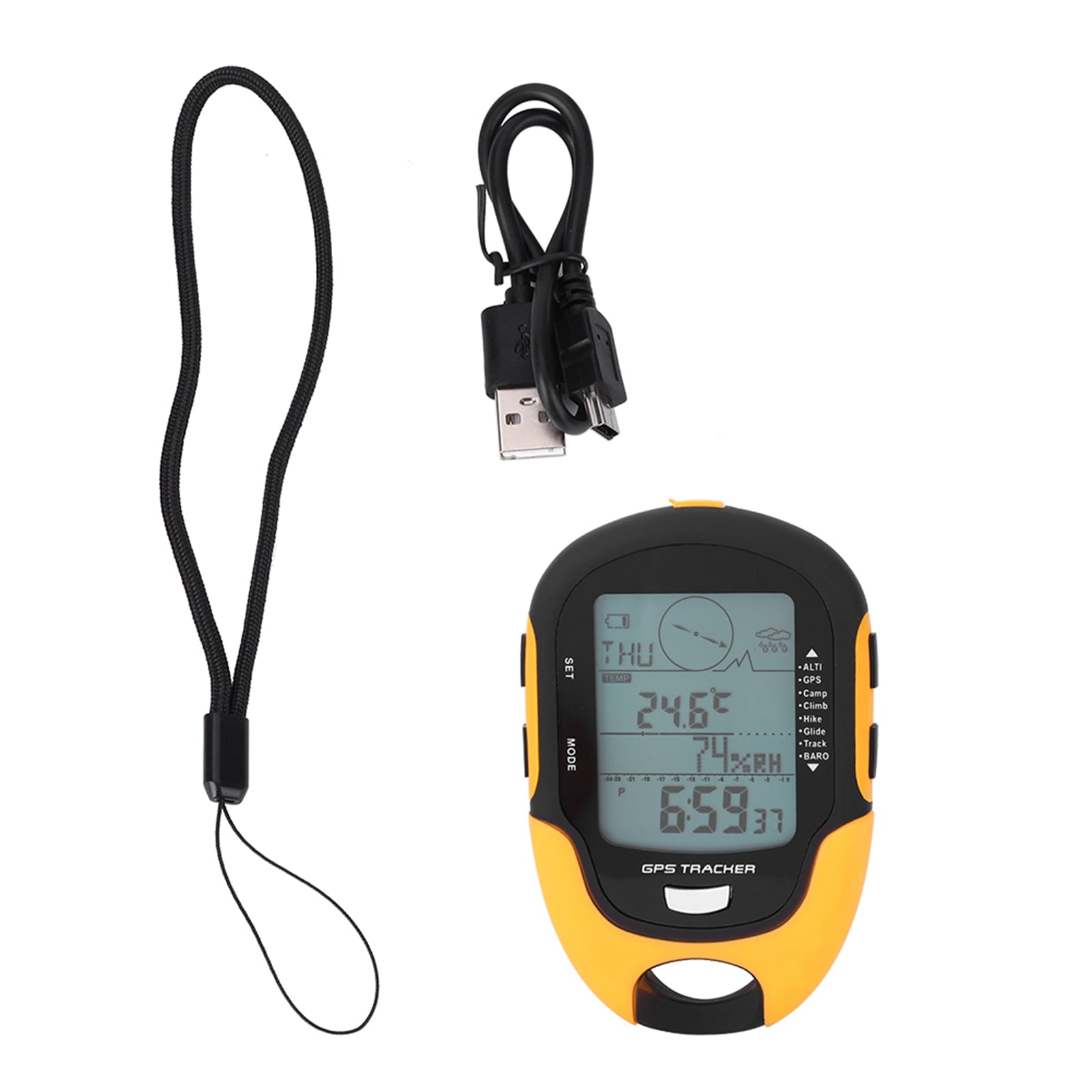 Baromètre Altimètre Numérique Multifonctionnel - Thermomètre, Boussole, Horloge Et Prévisions Météo Pour Sports De Plein Air
