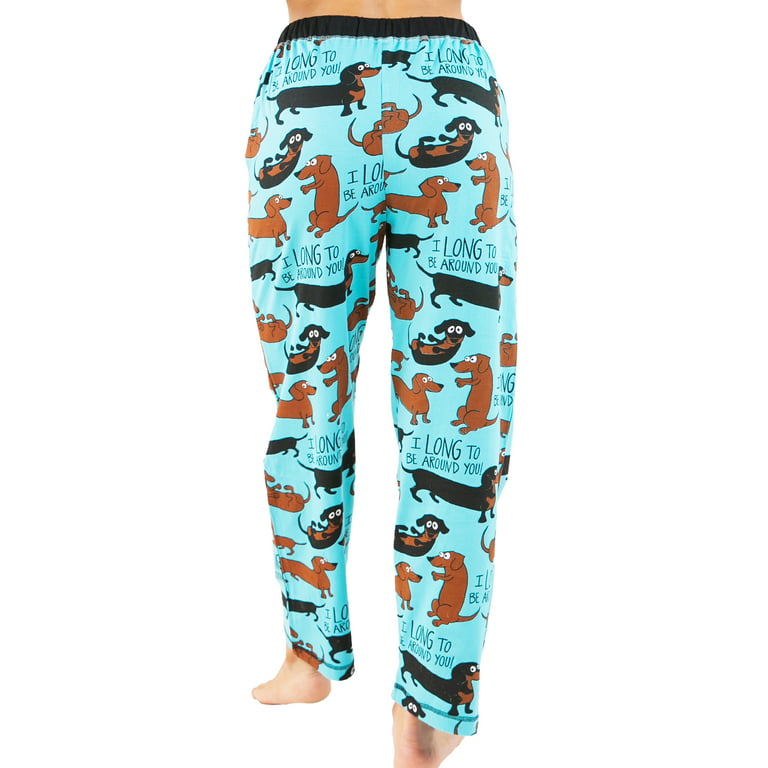 LazyOne Pajamas for Women, Cute Pajama Pants and Top Separates, Dachshund,  X-large