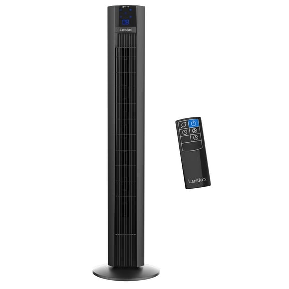 Lasko Xtra Air® 48" 4-Speed Oscillating Remote Controlled Tower Fan, Black T48336