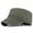 Army Green, variant on Men Solid Cotton Army Cadet Combat Military Hat Flat Sun Summer Baseball Cap