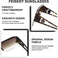 thumbnail image 3 of Gafas de sol cuadradas con parte superior plana y protección de una pieza sin marco, 3 of 3