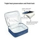 thumbnail image 5 of Bolsa térmica para almuerzo para adultos y niños | Porta bento térmico con asa | Tela Oxford a prueba de fugas para el trabajo, la escuela, la oficina y picnics | Azul, negro, gris, rojo, 5 of 6