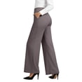 thumbnail image 5 of Laqbezok Women's High Waist Flare Yoga Pants, Bootcut Work Trousers with Pockets, Athletic Dress Slacks for Office & Gym, 5 of 7