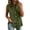 Army Green#19, variant on Women Sleeveless Blazers Cotton Linen Cardigan Casual Business Work Vest Lightweight Button Down Notch Collar Top Khaki L