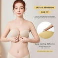thumbnail image 2 of Honeysea 2 Pairs Adhesive Bra for Women, Strapless Sticky Invisible Push up Silicone Bra for Backless Dress with Nipple Covers, 2 of 7