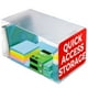 thumbnail image 1 of Organizador de cubos Deflecto, apilable, transparente, grande, 6 x 6 x 12 cm, 1 of 7
