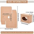 thumbnail image 2 of 30 Packs 4x2.8x1.8 Inch Kraft Oval Window Soap Box Paper Kraft Box for Homemade Soap Party Favor, 2 of 7