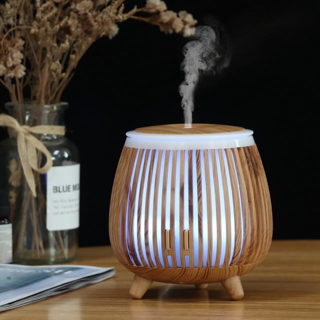 YYV USB Hollow Aroma Diffuser 5V Ultrasonic Humidifier Essential Oil Diffuser Night Light Quiet Auto Shut-Off Compact Home Office Bedroom Aromatherapy Humidifier USB Diffuser