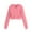 *Pink, variant on ClodeEU Womens Cropped Zip Up Hoodie Sweatshirts ,Long Sleeves with Drawstring Sweatshirts Tops Pink,Womens Plus S